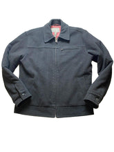 Load image into Gallery viewer, Aeropostale Jacket Adult Medium Black Lined Quilted Wool Viscose Full Zip Mens