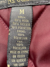 Load image into Gallery viewer, Aeropostale Jacket Adult Medium Black Lined Quilted Wool Viscose Full Zip Mens