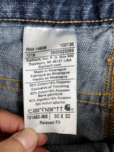 Load image into Gallery viewer, Carhartt Jeans Adult 50x32 Blue Holter Straight Leg Baggy Workwear Denim Mens