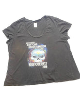 Load image into Gallery viewer, Harley Davidson Shirt Womens 2X Black Daytona Beach Biketoberfest Plus Ladies