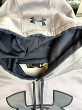 Load image into Gallery viewer, Under Armour Sweatshirt Adult Large Gray Big Logo Storm Fleece Hoodie Mens