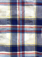 Load image into Gallery viewer, J Crew Shirt Adult Large Blue Red Plaid Button Up Casual Collared Pocket Mens