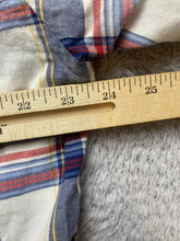 Load image into Gallery viewer, J Crew Shirt Adult Large Blue Red Plaid Button Up Casual Collared Pocket Mens