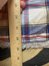 Load image into Gallery viewer, J Crew Shirt Adult Large Blue Red Plaid Button Up Casual Collared Pocket Mens