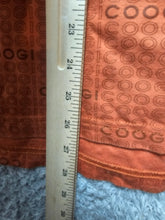 Load image into Gallery viewer, Coogi Shirt Adult Extra Large Orange AOP Spellout Logo Streetwear Pullover Mens