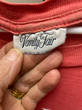 Load image into Gallery viewer, VTG Cat Shirt Womens OSFA Peach Moody Kitty Funny 90s Vanity Fair Sleepshirt