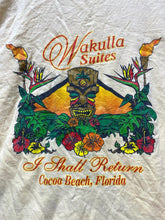 Load image into Gallery viewer, VTG Wakulla Suites Shirt Adult Extra Large Yellow Tiki Cocoa Beach FL 90s Mens