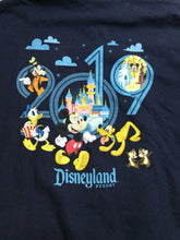 Load image into Gallery viewer, Disney Parks Sweatshirt Adult Large Navy 2019 Mickey Mouse & Friends Hoodie Mens