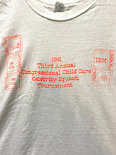 Load image into Gallery viewer, VTG Celebrity Squash Tournament Shirt Adult Extra Large Single Stitch 90s IBM 91
