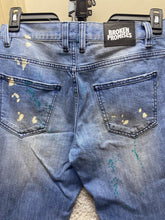 Load image into Gallery viewer, Broken Promises Jeans Womens 30x33 Denim Bad Habits Splatter Ultra Slim Stretch