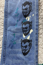 Load image into Gallery viewer, Broken Promises Jeans Womens 30x33 Denim Bad Habits Splatter Ultra Slim Stretch