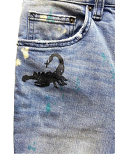 Load image into Gallery viewer, Broken Promises Jeans Womens 30x33 Denim Bad Habits Splatter Ultra Slim Stretch