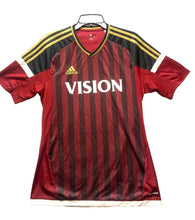 Load image into Gallery viewer, Adidas Jersey Adult Medium Three Stripes Logo Vision Climacool Soccer Mens