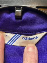 Load image into Gallery viewer, Adidas Jacket Womens Small Zip Up Trefoil Logo Mock Neck Snaps Sportswear Active