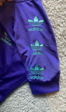 Load image into Gallery viewer, Adidas Jacket Womens Small Zip Up Trefoil Logo Mock Neck Snaps Sportswear Active