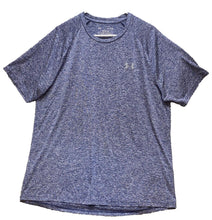 Load image into Gallery viewer, Under Armour Shirt Adult Extra Large Heather Blue Tech Tee Athletic UA Mens