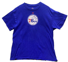Load image into Gallery viewer, Philadelphia 76ers Majestic Shirt Adult Extra Large Blue NBA Basketball Mens