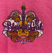 Load image into Gallery viewer, Blessed Girl T-Shirt Womens Large Pink Made To Worship Jesus Bible Christian
