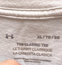 Load image into Gallery viewer, Under Armour Shirt Adult Extra Large White Athletic UA Logo Spell Out Mens