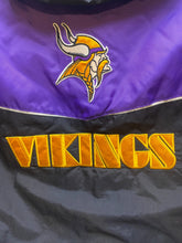 Load image into Gallery viewer, Minnesota Vikings Jacket Adult 2XL Hooded Winter Game Day NFL Football Mens