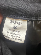 Load image into Gallery viewer, KDF Jeans Womens 8 Black Straight Leg Pants Pockets Workwear Ladies