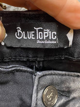 Load image into Gallery viewer, Blue Topic Jeans Juniors 11/12 Black Denim Distressed Grunge Streetwear Girls