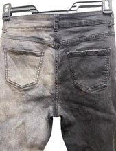 Load image into Gallery viewer, Blue Topic Jeans Juniors 11/12 Black Denim Distressed Grunge Streetwear Girls