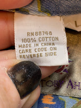 Load image into Gallery viewer, The Territory Ahead Shirt Adult Large Blue Orange Southwestern Aztec Casual Mens