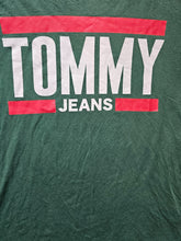 Load image into Gallery viewer, Tommy Hilfiger Jeans Shirt Adult Small Green Regular Fit Streetwear Spellout Men