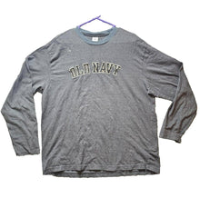 Load image into Gallery viewer, CTG Old Navy Shirt Adult Extra Large Charcoal Patches Streetwear SPELL OUT Mens