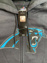 Load image into Gallery viewer, Carolina Panthers Sweatshirt Adult Extra Large Full Zip NFL Majestic Mens NWT