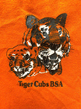 Load image into Gallery viewer, VTG Tiger Cubs BSA Shirt Adult Medium Boy Scouts Single Stitch 70s 80s Mens