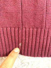 Load image into Gallery viewer, Oscar de la Renta Sweater Adult Extra Large Maroon Cable Knit Outerwear Mens