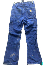 Load image into Gallery viewer, Carhartt Jeans Adult 30x30 Blue Denim Dungaree Fit Carpenter Workwear 382-83 Men
