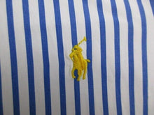 Load image into Gallery viewer, Ralph Lauren Shirt Adult 2XL XXL Custom Fit Yellow Pony Button Up Striped Men