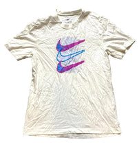 Load image into Gallery viewer, Nike Shirt Adult Medium White Triple Swoosh Center Athletic Active Crewneck Mens
