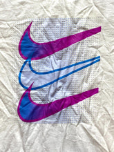 Load image into Gallery viewer, Nike Shirt Adult Medium White Triple Swoosh Center Athletic Active Crewneck Mens