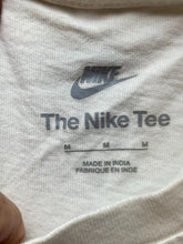 Load image into Gallery viewer, Nike Shirt Adult Medium White Triple Swoosh Center Athletic Active Crewneck Mens