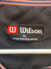 Load image into Gallery viewer, Wilson Jacket Adult Extra Large Black Full Zip Track Athletic Windbreaker Mens