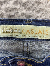 Load image into Gallery viewer, Cabelas Jeans Womens 16R (36x20) Blue Denim Capri Cropped Casuals 5 Pockets