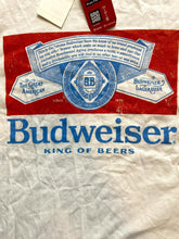 Load image into Gallery viewer, Budweiser Shirt Adult Small White King Of Beers Streetwear Larger Beer Mens NWT