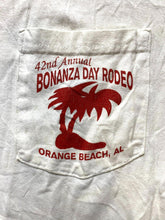 Load image into Gallery viewer, Bonanza Day Rodeo Shirt Adult Extra Large 42nd Annual Fish Orange Beach Mens