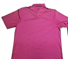 Load image into Gallery viewer, FJ FootJoy Polo Shirt Adult Large Pink Striped Short Sleeve Golf Collared Mens