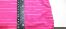 Load image into Gallery viewer, FJ FootJoy Polo Shirt Adult Large Pink Striped Short Sleeve Golf Collared Mens