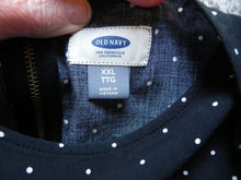 Load image into Gallery viewer, Old Navy Dress Womens 2XL XXL Back Zip White Polka Dot Viscose Casual Ladies