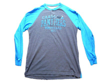 Load image into Gallery viewer, Carolina Panthers Shirt Adult Medium 1995 Football Henley Raglan NFL Mens