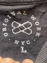 Load image into Gallery viewer, Bear Shirt Adult Large Black Original Work New York Streetwear Taped Plaid Mens