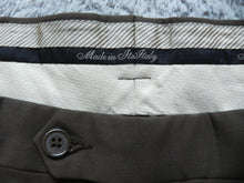 Load image into Gallery viewer, Zignone Pants Adult 40x26 Pleated Pure New Wool Straight Trousers Dress Mens