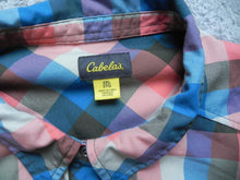 Load image into Gallery viewer, Cabela's Shirt Adult 2XL XXL Multicolor Plaid Button Up Flap Pocket Casual Mens