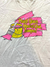 Load image into Gallery viewer, VTG Paint Your Heart Out Tampa Shirt Adult Extra Large Single Stitch 90s Mens